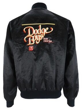 Vintage (Horizon) - Dodge Boys Have More Fun Embroidered Satin Jacket 1990s
L